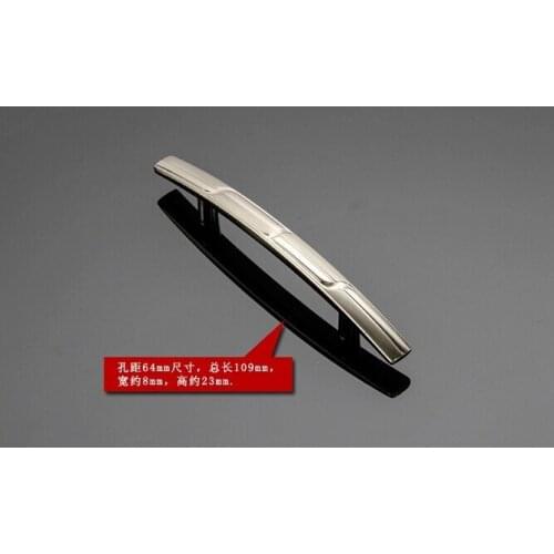 10pcs/lot Contemporary and contracted stainless steel salad hand European cabinet chest door shake handshandle small handle knob