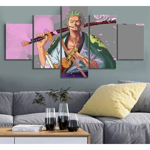 5 Piece Wall Art Canvas Anime Manga Figure Prints Sauron Posters And Pictures Modern Home Bedroom Wall Decoration Paintings