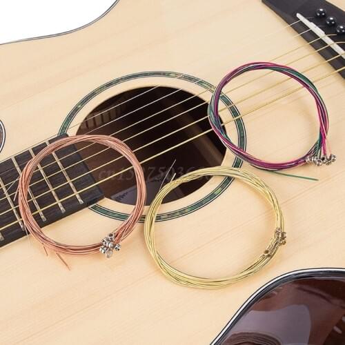 6Pcs/Set Classic Metal Guitar Strings Steel Wire Acoustic Folk Guitar Accessory