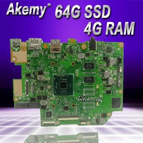 Akemy E403SA motherboard For Asus E403SA E403S mainboard work 100% Test original N3700 4 cores 4G RAM 64G SSD
