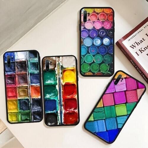 Watercolors Set Paint Palette Painting Box Phone Case For Huawei honor Mate P 9 10 20 30 40 Pro 10i 7 8 a x Lite nova 5t
