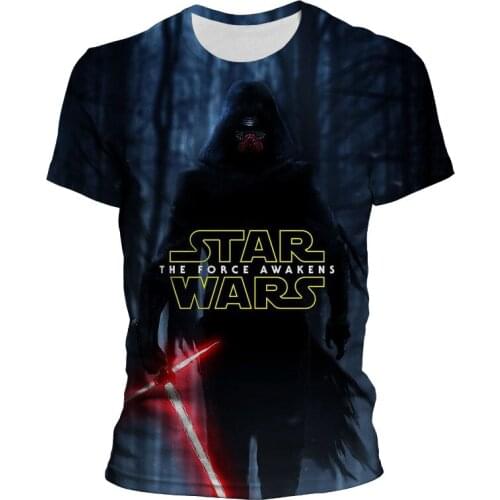 Disney Star Wars Revan T-shirts with short sleeves Man summer clothes Comfortable 3D printing graphic t shirts Kids clothes Tops