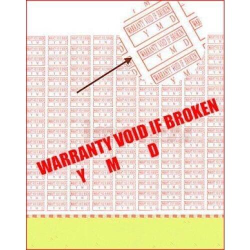 Warranty Seal Temper Proof Warranty Label Sticker Void Temper Evident 1000pcs 25X10mm