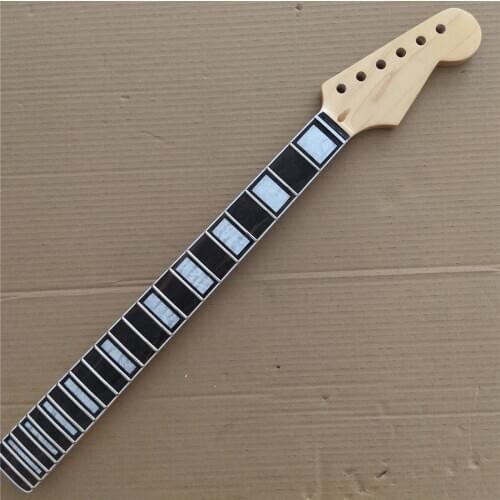 Maple 22 Frets Electric Guitar Neck Replacement Rosewood fingerboard Gloss