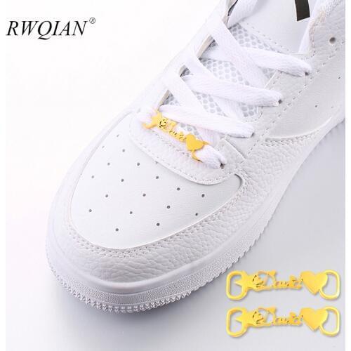 Custom Name Shoe-buckle Personalized Stainless Steel Jewelry Nameplate Buckie Gold Charm Baby Children Adult Leisure Shoe Tags