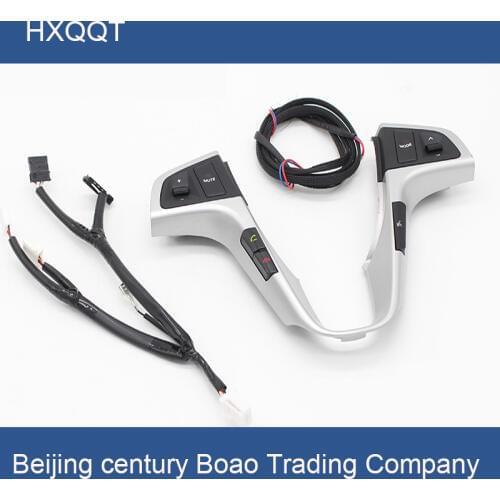 Steering wheel audio volume music control button switch with Bluetooth telephone sound order backlight for VERNA SOLARIS