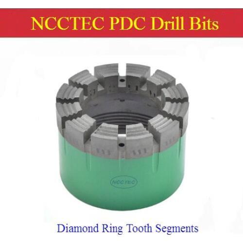 [Ring Tooth Segments] 75-150mm 3''- 6'' inches Diamond PDC Geology Core Drill Bits for granite flint Rock sandstone Exploration