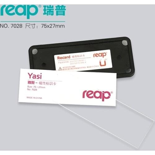 Lot Reap7028 10pcs/1 Abs Magnetic Name Tag Badge Holder Magnet Badges Id Holders Work Employee Card