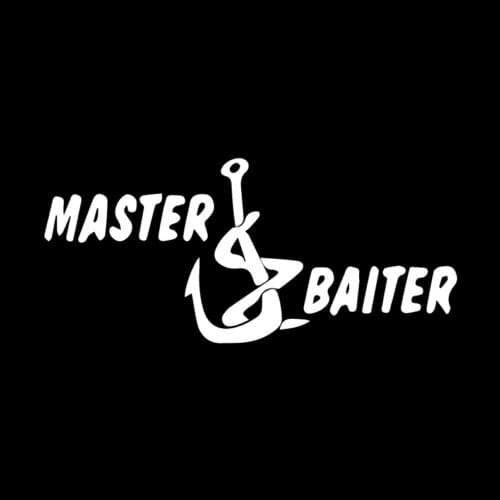 Master Baiter Fishing Fish on Funny Decal Vinyl Sticker Car Window Truck