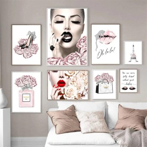 Fashion Decor Poster Nordic Canvas Painting Modern Abstract Picture Wall Art Home Decor Poster and Print for Living Room Design