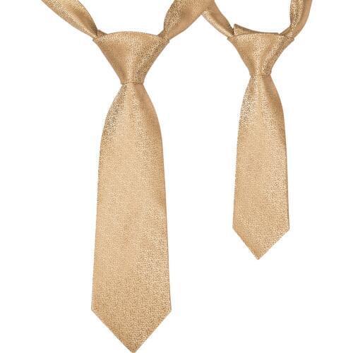 CD-532 Hi-Tie 2019 Fashion Child Boys Tie Golden Tie 100% Silk Paisley Necktie Business Party Wedding Parent-child Tie