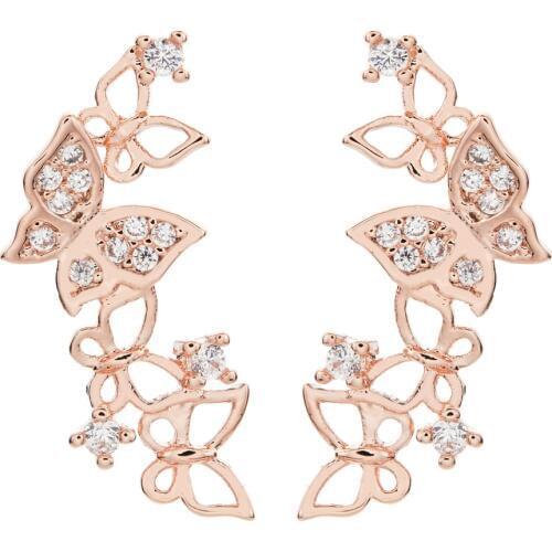 Fashionable Korean Butterfly Zircon Earrings, Fashion Jewelry Gifts for Women/Girls ER-333