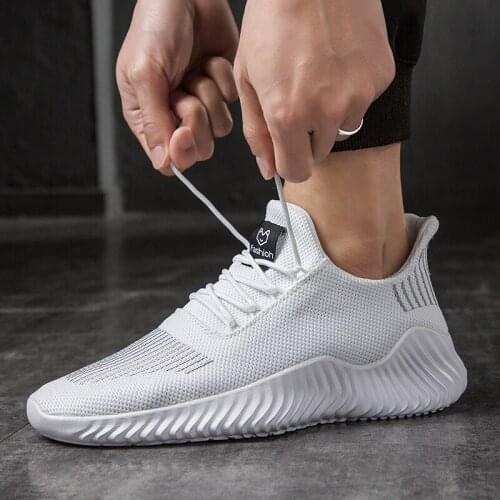 Men Shoes 2021 Breathable White Trendy Sneakers Men Original Casual Light Walking Big Size Man Tennis Shoe