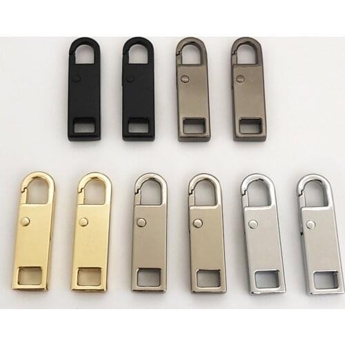 2pcs Metal Zipper Head Zipper Lightning Repair Kits Zipper Pull For Zipper Slider Diy Sewing Craft Sewing Kits Metal Zip