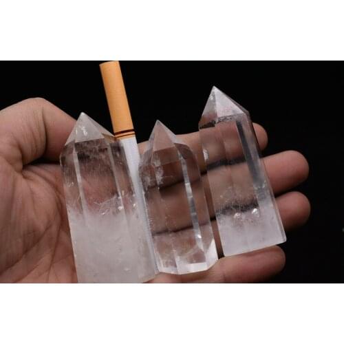 Natural Transparent Quartz Crystal Spot Bulk Wand Pound Wholesale Healing