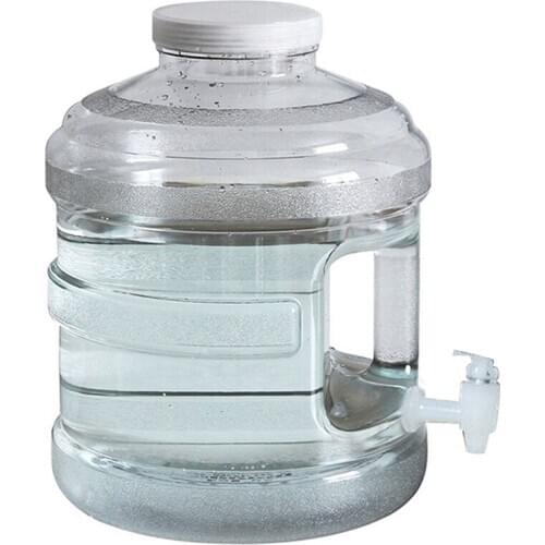 Outdoor Self-driving Tour Water Storage Bucket With Faucet PC Portable Household Drinking Water Bucket Large Mouth Container