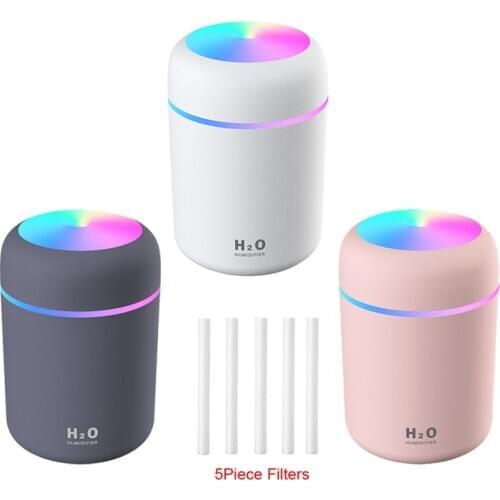 Portable Air Humidifier 300mL Ultrasonic Aroma Essential Oil Diffuser USB Cool Mist Maker Purifier Aromatherapy for Car and Home