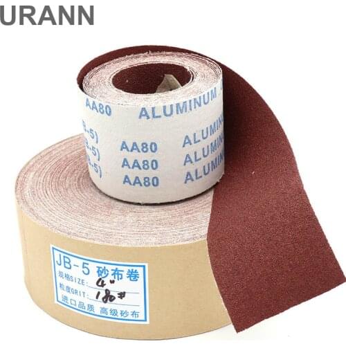 URANN Emery Cloth Roll Polishing Sandpaper Grit 80 to 600 For Grinding Tools Metalworking Dremel Woodworking Furniture Abravise