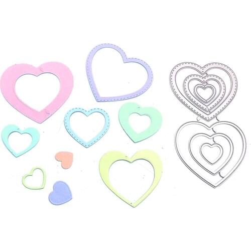 Julyarts Heart Scrapbooking Dies Metal Cutting Dies New Craft For DIY Scrapbooking Photo Album Decorative Embossing Stencil