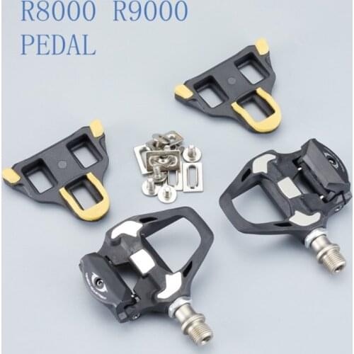 Road Bicycle Ultra-Light Carbon Bike Pedals Cycling Bike Self-locking Pedal With 4 Bearing SPD Clipless Pedals For R8000/9000