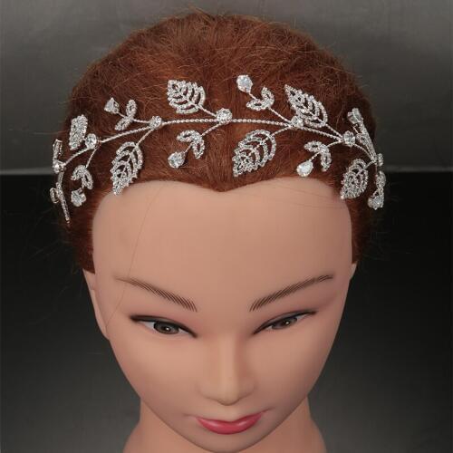 Tiaras And Crowns HADIYANA Classic Wedding Hair Accessories Jewelry Leaf Design For Women With High Quality BC4978 Haar Sieraden