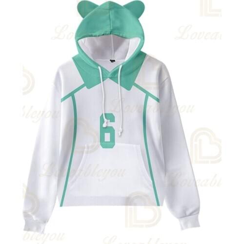 Hoodie Sweatshirt Japan Anime Unisex 3d Anime Haikyuu Cosplay Female Costume Volleybal Club Casual Kids Hoody