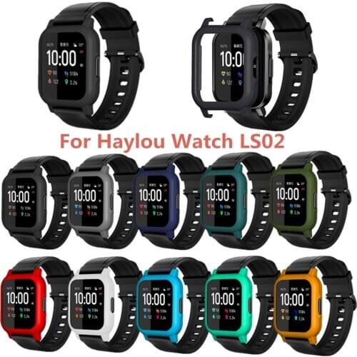 For Haylou LS02 Case Cover Hard PC Protective Shell Frame for Xiaomi Haylou LS02 Smart Watch Protector Bumper Accessories