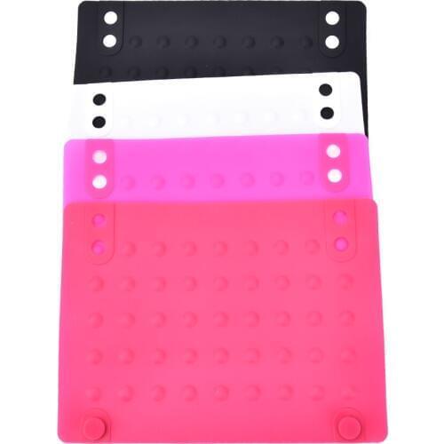 1pc Useful Soft Silicone Heat Proof Mat Heat-resistant Mat for Curling Iron Dryer HairStraightener Hairdressing Stylin Accessory