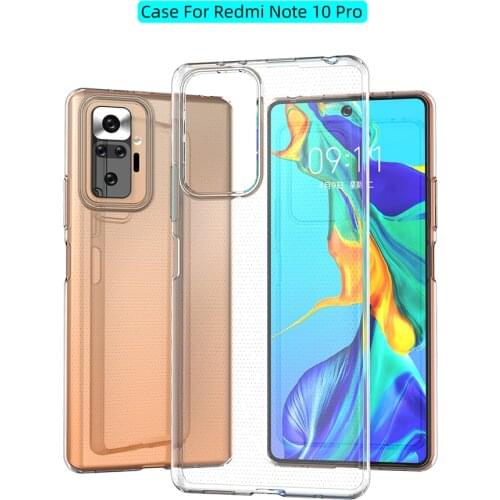 10pcs/lot Ultra Thin Clear Soft TPU Case for Xiaomi Redmi Note 10 Pro K40 9S 10S POCO X3 NFC F3 9T Note 9T Anti-Scratch Cover