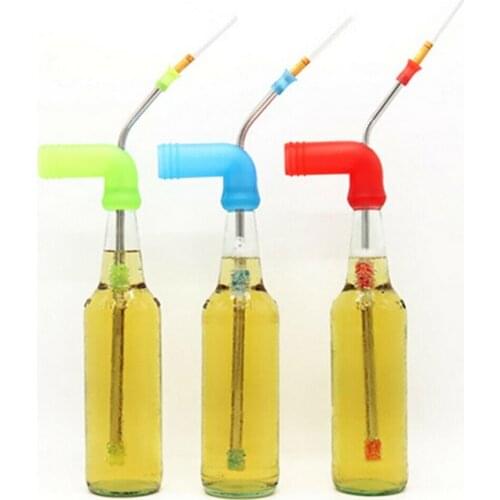 2PC Beer Snorkel Straw Beer Pong Funnel Slammer Double Snorkel Drinking Beer Bar Tools Festivals Party Dispenser