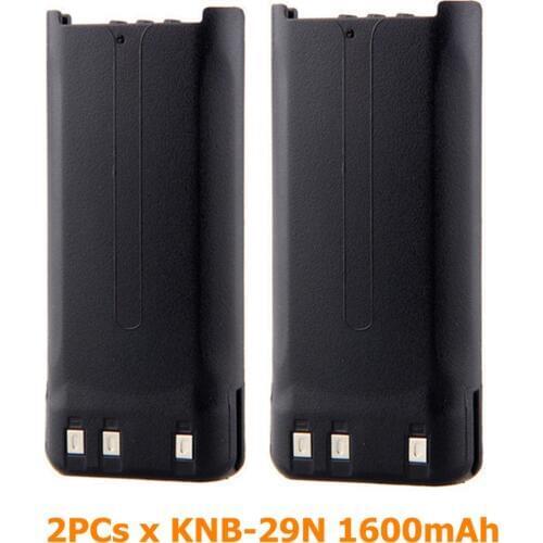 2PCs KNB-29N KNB-53N 1600mAh Ni-MH Battery for TK-2207 TK-2306 TK2206 TK-2212 Radio TK-2207G TK-3207G walkie talkie