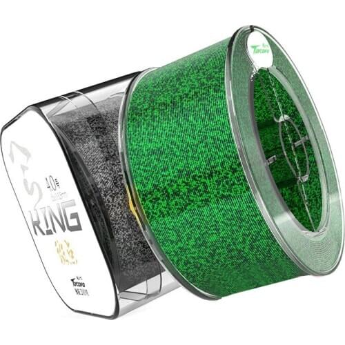 200M Algae green Speckled Braided Fishing Line Sea Saltwater Carp Fishing Weave Extreme 100% nylon Fishing Line