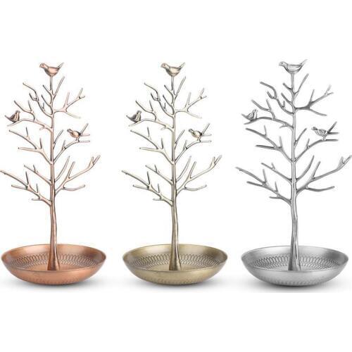 31x17cm Jewelry Display Stand Tree Bird Earring Necklace Bracelet Displays Packaging Holder Fashion Organizer