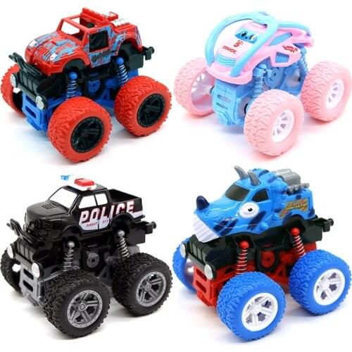 4 Wheels Monster Trucks Inertia Car Toys for Kids Boys Girls