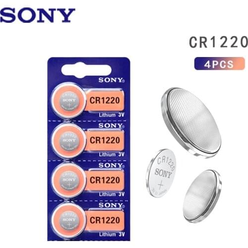 4PCS Sony CR1220 3V Lithium Button Battery BR1220 LM1220 DL1220 CR 1220 L04 Coin Cell Batteries For Watch Remote Toys