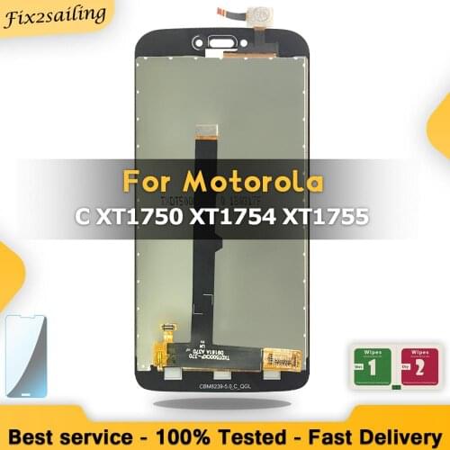 5.0" LCD Screen For Motorola Moto C XT1750 XT1755 Xt1754 LCD Display Touch Screen Digitizer Panel Screen Assembly