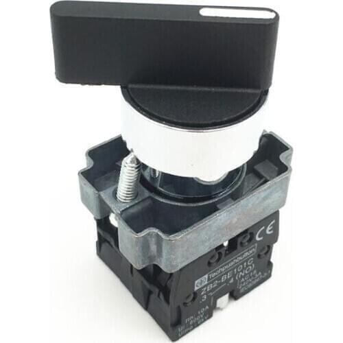 5pcs XB2 BJ33 Long Handle Maintained Selector Switch Latching Rotary Switches 3 Position 2 NO Replaces Telemecanique Schneider