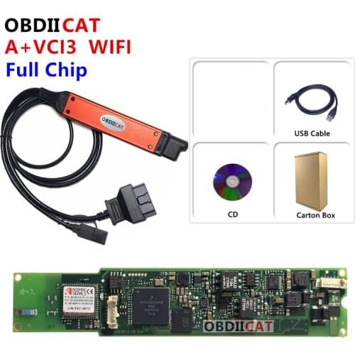 A+ Quality VCI3 V2.40.1 Full Chip OBDIICAT-VCI3 Large Cable Scanner for Truck vci 3 V2.31 diagnostic tool with WIFI