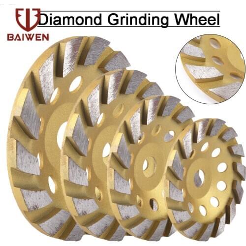 100/125/150/180mm Diamond Segment Grinding Wheel Cup Cutting Disc for Marble Concrete Masonry Stone Diamond Grinding Wheel