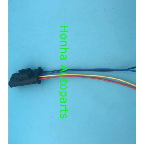 Free shipping 1718657-1 1 pcs 4 Pin/Way male Connector With 20AWG 20cm black blue yellow red wire with DHL shipping charge