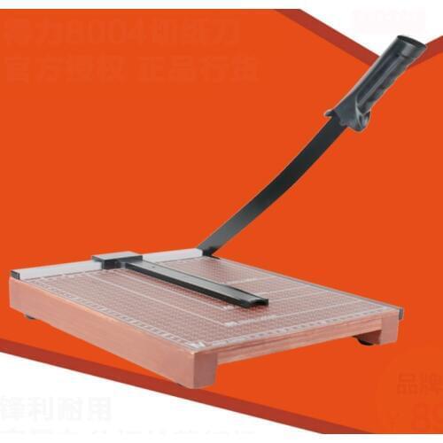 DELI paper cutter munal wooden paper-cutter office cutting machine B3 paper trimmer photo paper cutter office cutting supplies