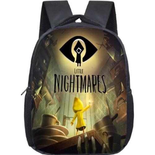 Kids Little Nightmares 2 Kindergarten Backpack For Boys Girls School Bags Bookbag Mochila Toddler Rucksack Cartoon Mini Knapsack