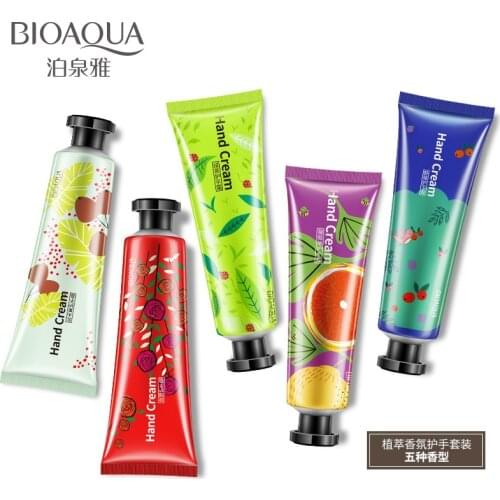 BIOAQUA Plant Extract Fragrance Moisturizing Nourishing Hand Cream suit Nourishing Korean Hand Cream Care 30g