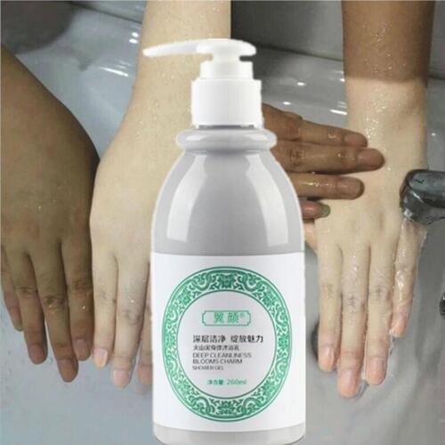 260ML Whitening body shower gel Volcanic Mud Shower Gels Whole Body Fast Whitening Body wash Remove gel Whitening cleaning gel