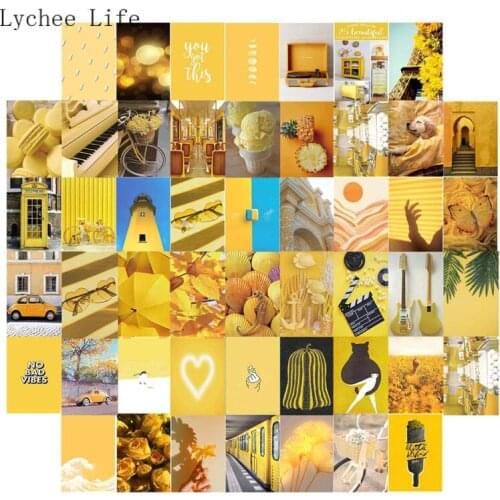 Lychee Life 50Pcs Junk Journal Scrapbooking Painting Wall Art Home Decoration Posters Print Plant Pictures For Diy Living Room