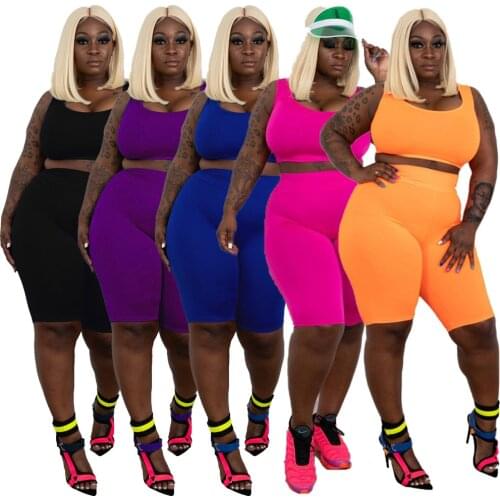 2Pcs Neon Plus Large XL-5XL Fitness Suit Women Gym Clothing Fit Yoga Set Workout Clothes for Women Eslatic Sportswear Femme