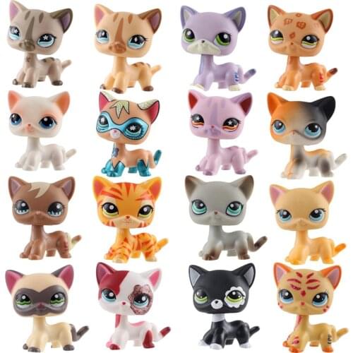 New Rare Lps Pet Shop Toy Free Shipping Shorthair Cocker Spaniel Great Dane Tiger Cat Lps Action figure Toy for Child Gift