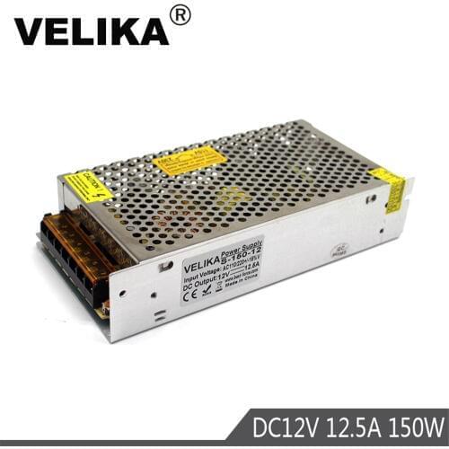 New Arrival Switching Power Supply DC 12V 12.5A 150W Power Source 110v 220V AC DC12V SMPS For LED Light Strip display Lighting