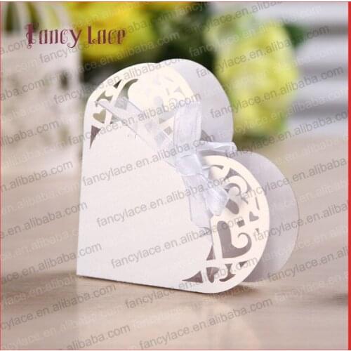 Hot Sale Creative Laser Cut Wedding Favor Candy Box, Chocolate Packing, Chocolate Boxes for Valentine Gift Wedding Decors, 50PCS