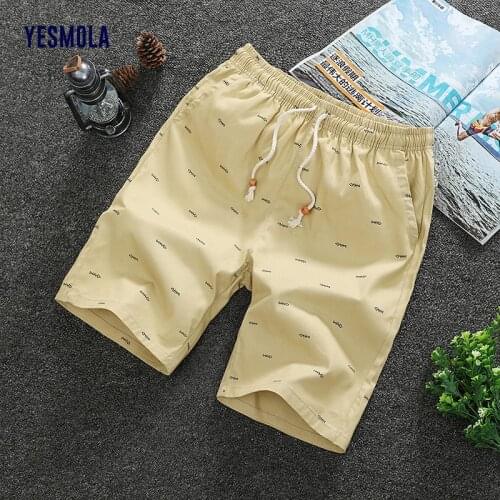 YESMOLA Casual Shorts for Men Loose Cotton Summer Men Swimwear Shorts Trunks Beach Board Short Breathable Sweatpants